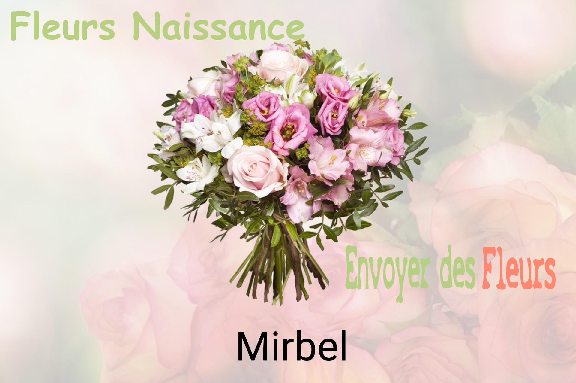 Bouquet de fleurs de naissance livré à Mirbel